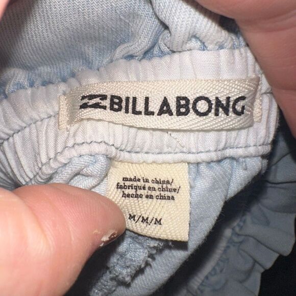 Billabong beachy paperbag flowy M denim surf shorts - Picture 3 of 3